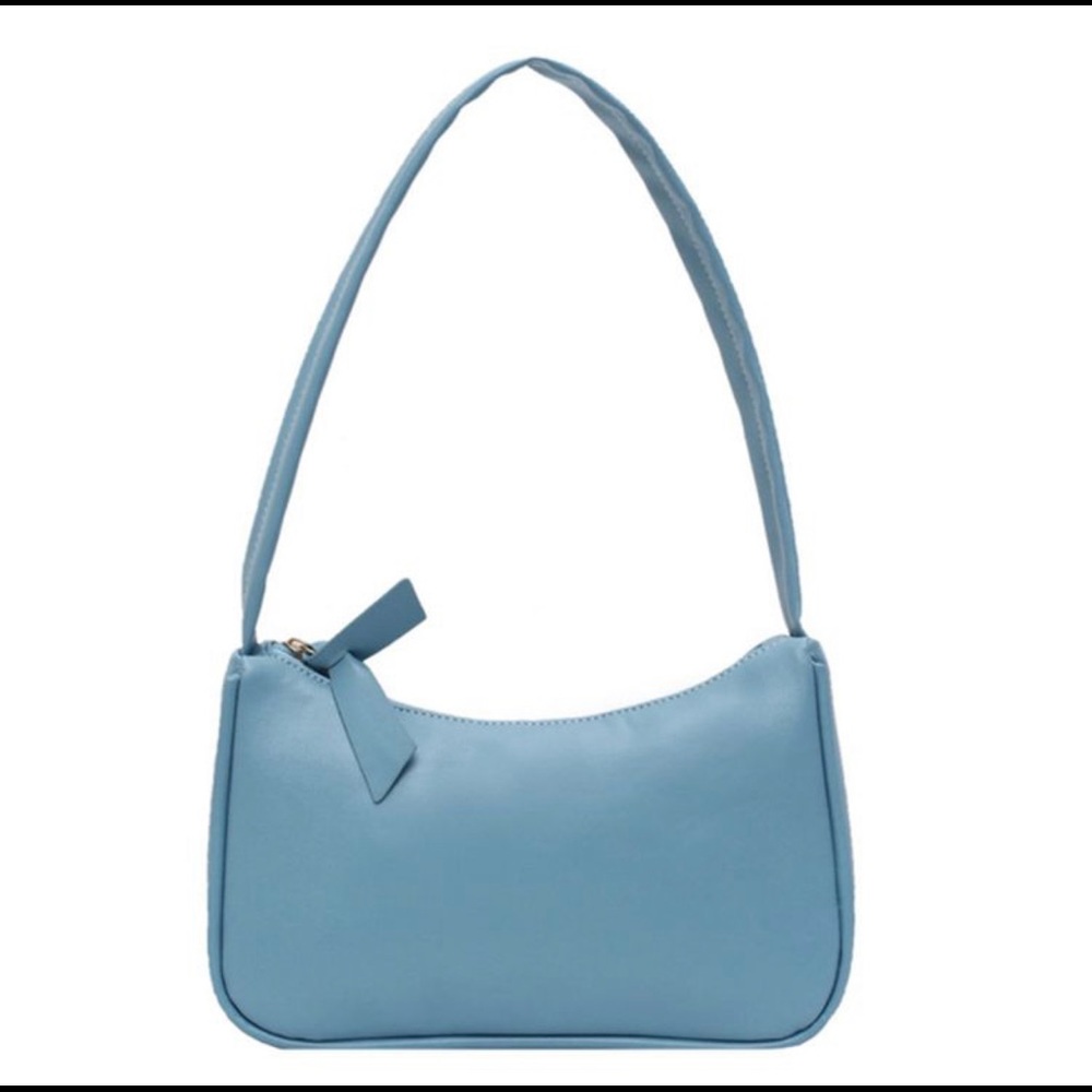 Trendy shoulder bag kn blue